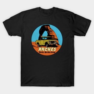 Vintage Arches Park Utah T-Shirt